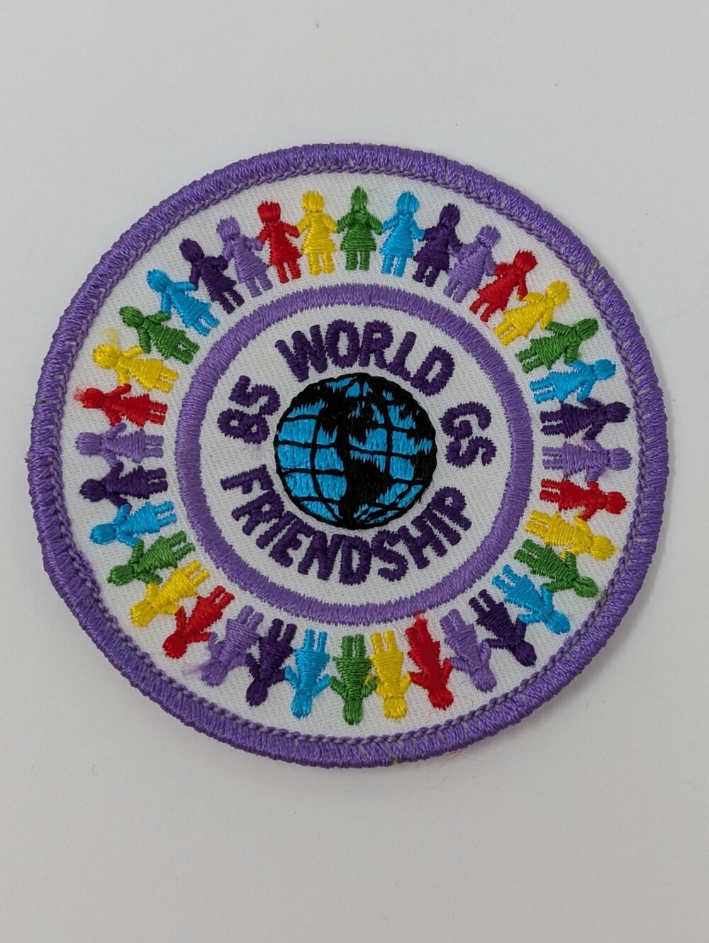 Vintage World Friendship 85 Patch Girl Scouts Badge 1985 Rainbow